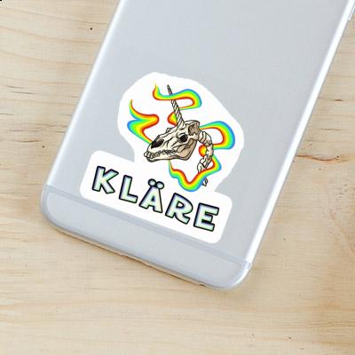 Sticker Kläre Einhorn-Totenkopf Notebook Sticker Kläre Einhorn-Totenkopf Notebook Image