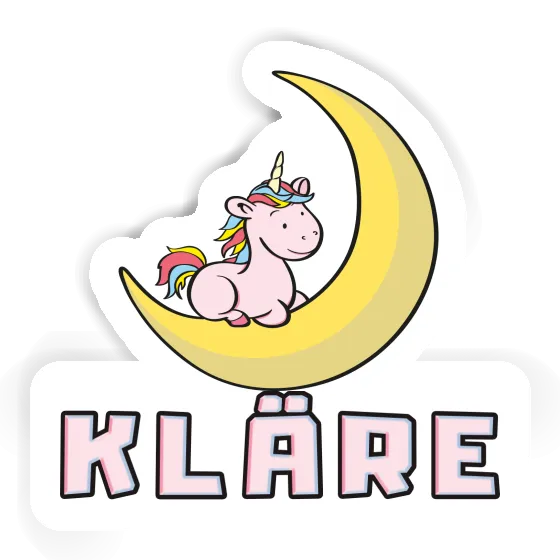 Kläre Sticker Moon Unicorn Notebook Kläre Sticker Moon Unicorn Notebook Image