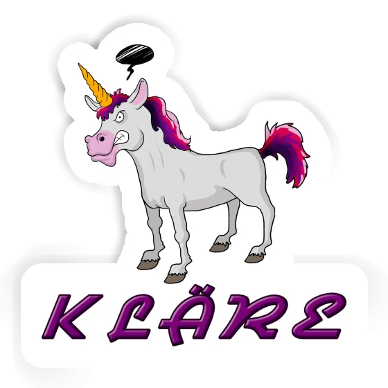 Sticker Kläre Angry Unicorn Sticker Kläre Angry Unicorn Image