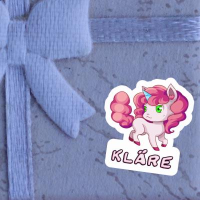 Autocollant Licorne Kläre Notebook Image