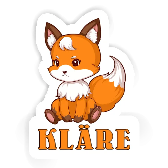Sticker Kläre Sitting Fox Notebook Sticker Kläre Sitting Fox Notebook Image