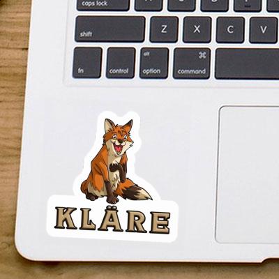 Sticker Fox Kläre Notebook Sticker Fox Kläre Gift package Image