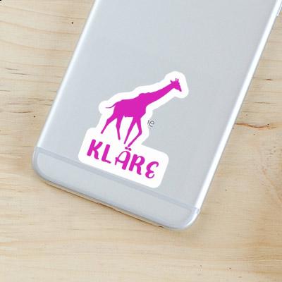 Kläre Autocollant Girafe Image