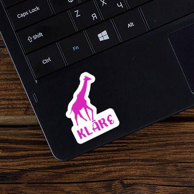 Kläre Autocollant Girafe Gift package Image