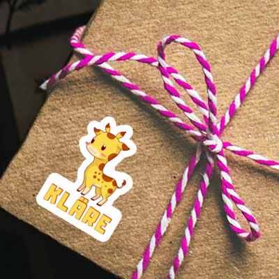 Autocollant Kläre Girafe Notebook Autocollant Kläre Girafe Gift package Image