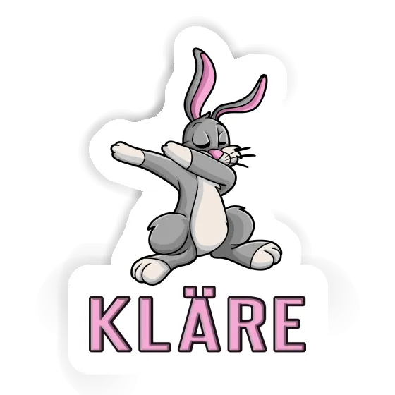 Sticker Kläre Dabbing Hare Notebook Sticker Kläre Dabbing Hare Gift package Image