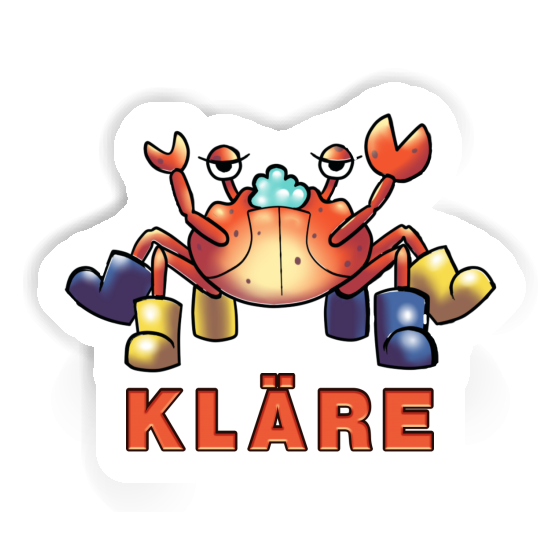 Kläre Sticker Crab Notebook Image