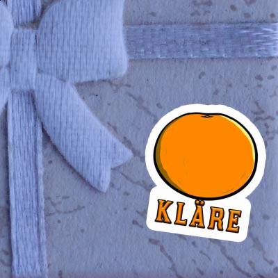 Kläre Sticker Orange Notebook Kläre Sticker Orange Notebook Image