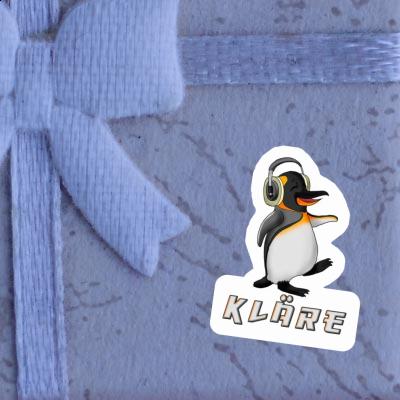 Sticker Music Penguin Kläre Notebook Image