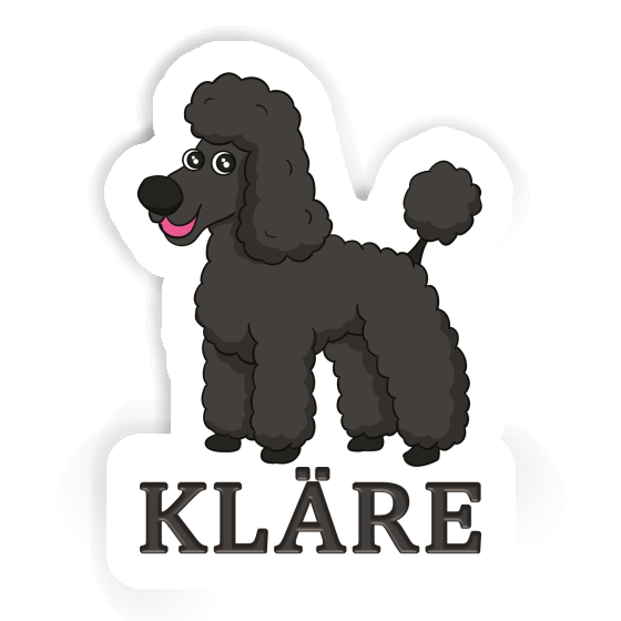 Kläre Autocollant Caniche Kläre Autocollant Caniche Image