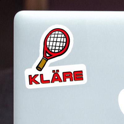 Aufkleber Kläre Tennisschläger Aufkleber Kläre Tennisschläger Image