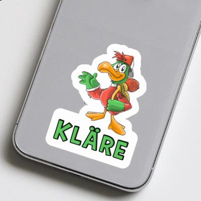 Kläre Aufkleber Wanderer Kläre Aufkleber Wanderer Image