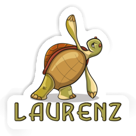 Sticker Yoga-Schildkröte Laurenz Image