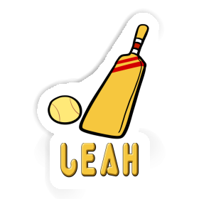 Aufkleber Kricketschläger Leah Image