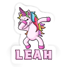 Leah Aufkleber Einhorn Image