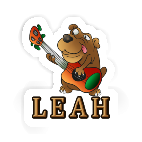 Sticker Gitarrenhund Leah Image