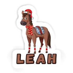 Aufkleber Weihnachtspferd Leah Image