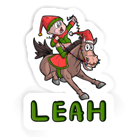Aufkleber Weihnachtspferd Leah Image