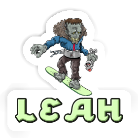 Sticker Snowboarder Leah Image