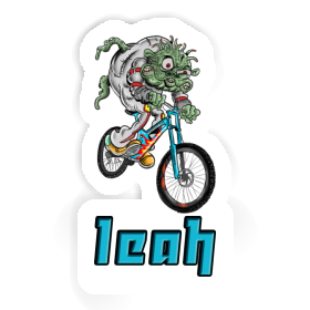 Leah Aufkleber Downhill-Biker Image