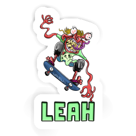 Skateboarder Sticker Leah Image