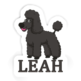 Pudel Aufkleber Leah Image