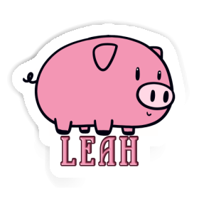 Leah Aufkleber Schwein Image