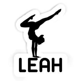 Femme de yoga Autocollant Leah Image