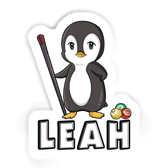 Billardspieler Sticker Leah Notebook Image