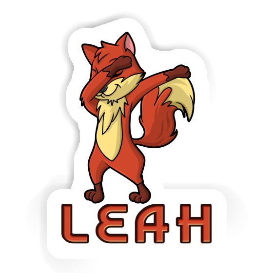 Leah Sticker Dabbing Fox Notebook Leah Sticker Dabbing Fox Gift package Image