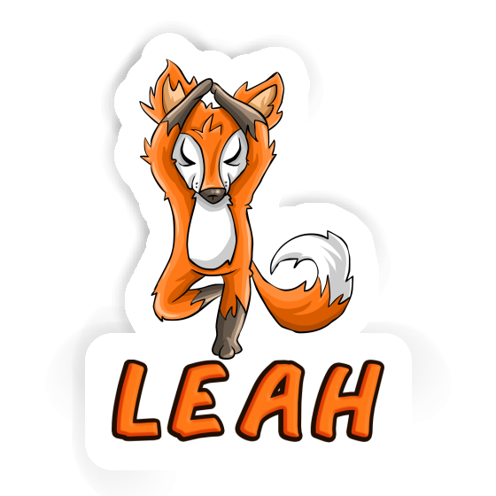 Leah Sticker Yoga Fox Laptop Leah Sticker Yoga Fox Laptop Image