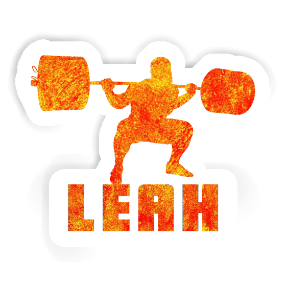 Leah Aufkleber Gewichtheber Notebook Image
