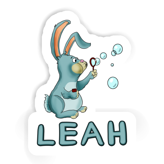 Soap Bubbles Rabbit Sticker Leah Notebook Soap Bubbles Rabbit Sticker Leah Gift package Image