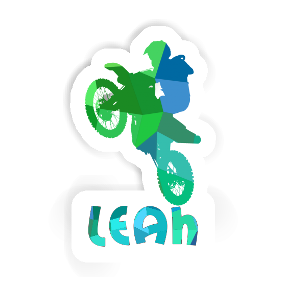 Motocross-Fahrer Aufkleber Leah Laptop Image