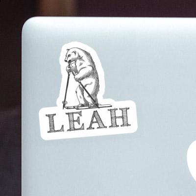 Skifahrer Sticker Leah Laptop Image
