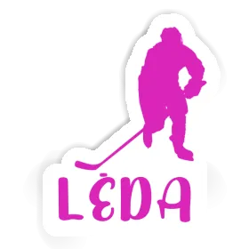 Leda Autocollant Joueuse de hockey Image