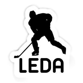 Autocollant Joueur de hockey Leda Image