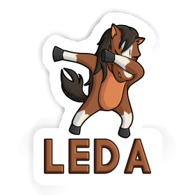Leda Autocollant Cheval Image