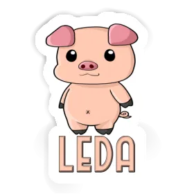 Porcelet Autocollant Leda Image