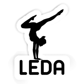 Leda Autocollant Femme de yoga Image