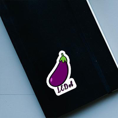 Sticker Aubergine Leda Laptop Image