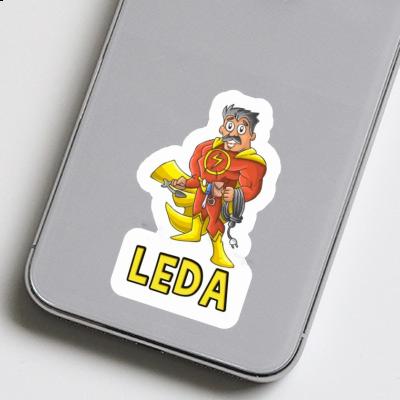 Électricien Autocollant Leda Laptop Électricien Autocollant Leda Laptop Image