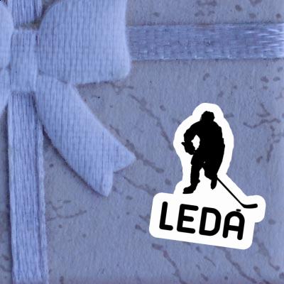 Leda Sticker Hockey Player Image