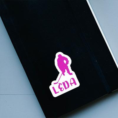 Hockey Player Sticker Leda Gift package Image