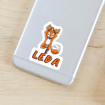 Autocollant Yoga Renard Leda Autocollant Yoga Renard Leda Image