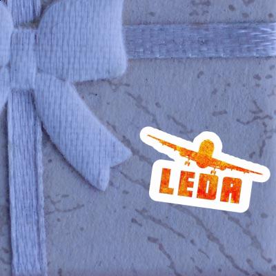 Leda Sticker Airplane Image