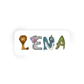 Sticker Animal Font Lena Image