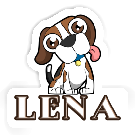 Lena Sticker Beagle Dog Image