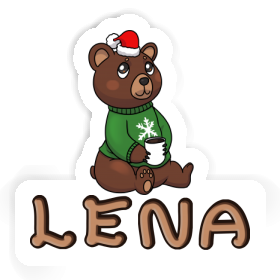 Aufkleber Weihnachtsbär Lena Image