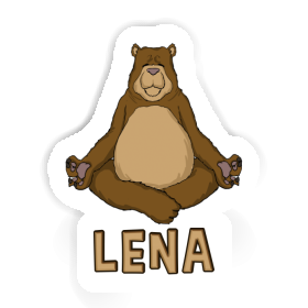 Sticker Yoga-Bär Lena Image